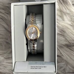New Timex Elegant Gold and Stainless Silver Watch $22.00